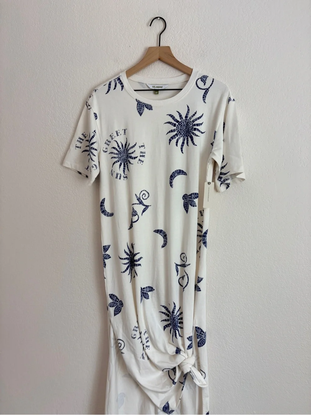 Celandine Graphic Maxi T-Shirt Dress